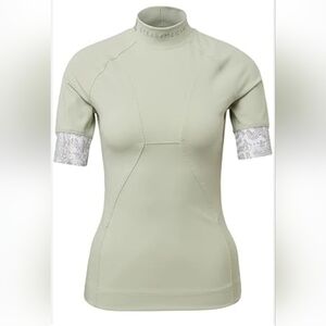 Adidas Stella McCartney Heat Run Compression Tee Pebble Snake Print Details XS